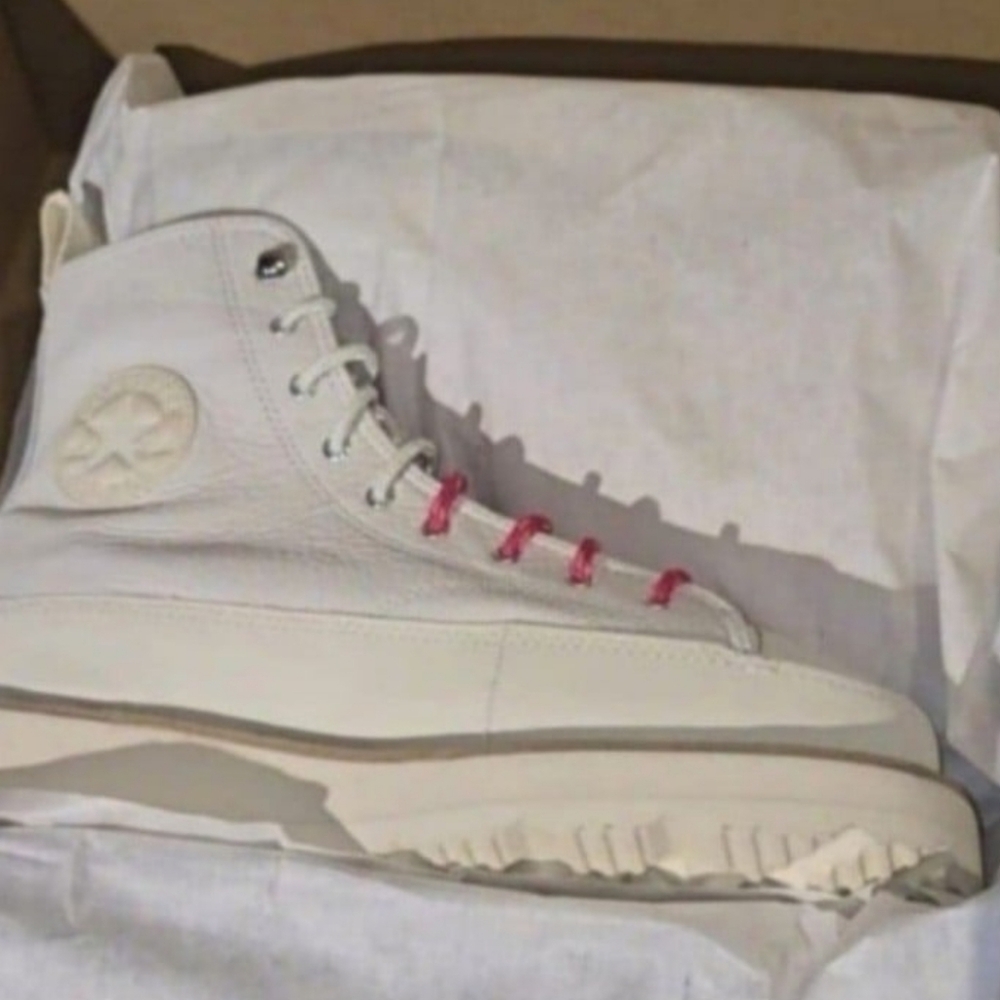 Converse Chuck Taylor, Crafted Boot (Unisex) EGRET, Size Women's 9.5 /  Men's 8. - Picture 10 of 14